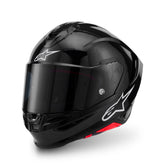 AS8202026 SR7 SOLID HELMET ECE06 BLACK GLOSS
