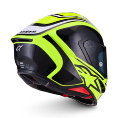 AS8202726 SR7 ZEAL HELMET ECE06 FLURO YELLOW BLACK WHITE GLOSS