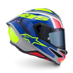 AS8203026 SR7 LUMEN HELMET ECE06 SILVER BLACK PINK FLURO YELLOW GLOSS