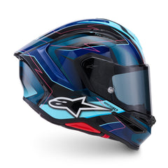 AS8203626 SR7 KINETIS HELMET ECE06 BLACK BLUE FLURO PINK WHITE GLOSS