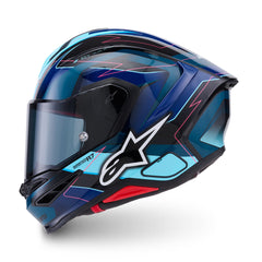 AS8203626 SR7 KINETIS HELMET ECE06 BLACK BLUE FLURO PINK WHITE GLOSS