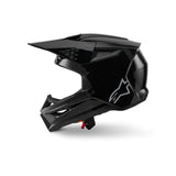 SM3 SOLID HELMET ECE 22.06 BLACK GLOSSY (1180)