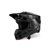 SM3 SOLID HELMET ECE 22.06 BLACK GLOSSY (1180)