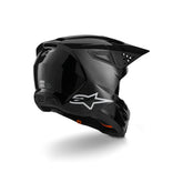 SM3 SOLID HELMET ECE 22.06 BLACK GLOSSY (1180)
