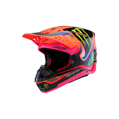 Alpinestars S-M10 DEEGAN HELMET ECE06 FLURO-ORANGE PURPLE FLURO-PINK (0433)