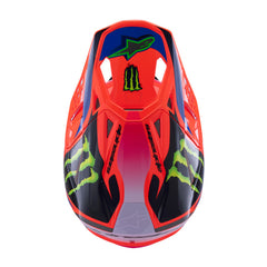 Alpinestars S-M10 DEEGAN HELMET ECE06 FLURO-ORANGE PURPLE FLURO-PINK (0433)