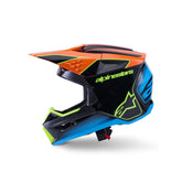 AS8300526 SM3 FRAY HELMET ECE06 BLACK ORANGE FLURO YELLOW GLOSSY