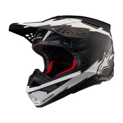 SUPERTECH SM10 AMPRESS HELMET ECE 22.06 BLACK WHITE MATT (1121)