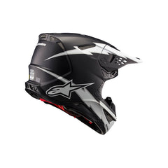 SUPERTECH SM10 AMPRESS HELMET ECE 22.06 BLACK WHITE MATT (1121)