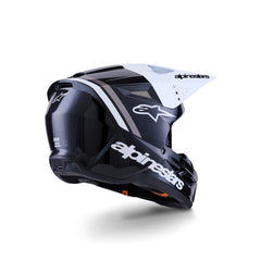 AS8300726 SM3 RADIUM HELMET ECE06 BLACK WHITE GARY GLOSSY
