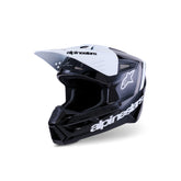 AS8300726 SM3 RADIUM HELMET ECE06 BLACK WHITE GARY GLOSSY
