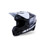 SM3 RADIUM HELMET ECE06 BLACK WHITE GARY GLOSSY