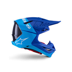 AS8300923 SUPERTECH SM10 FLOOD HELMET ECE 22.06 METAL-BLUE MED-BLUE BLACK CARBON M&G