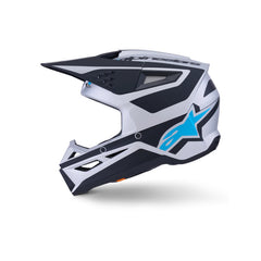 Alpinestars SM3 HEAT HELMET ECE06 SILVER BLUE BLACK MATT (1949)