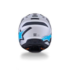 Alpinestars SM3 HEAT HELMET ECE06 SILVER BLUE BLACK MATT (1949)