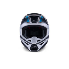 Alpinestars SM3 HEAT HELMET ECE06 SILVER BLUE BLACK MATT (1949)