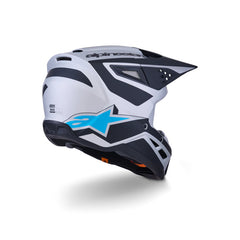 Alpinestars SM3 HEAT HELMET ECE06 SILVER BLUE BLACK MATT (1949)