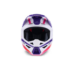 SM3 Heat Helmet ECE06 White Purple Pink Gloss (2052)