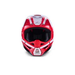 SM3 Heat Helmet ECE06 Red White Black Glossy (3126)