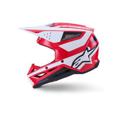 SM3 Heat Helmet ECE06 Red White Black Glossy (3126)