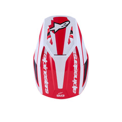 SM3 Heat Helmet ECE06 Red White Black Glossy (3126)