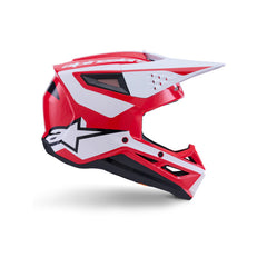 SM3 Heat Helmet ECE06 Red White Black Glossy (3126)