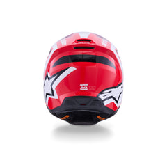 SM3 Heat Helmet ECE06 Red White Black Glossy (3126)