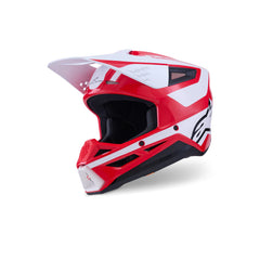 SM3 Heat Helmet ECE06 Red White Black Glossy (3126)