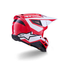 SM3 Heat Helmet ECE06 Red White Black Glossy (3126)