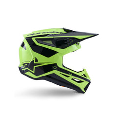 SM3 Heat Helmet ECE06 Fluro-Yellow Black Glossy (5011)