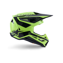 SM3 Heat Helmet ECE06 Fluro-Yellow Black Glossy (5011)