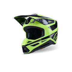 SM3 Heat Helmet ECE06 Fluro-Yellow Black Glossy (5011)
