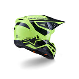 SM3 HEAT HELMET ECE06 FLURO-YELLOW BLACK GLOSSY (5011)