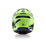 SM3 HEAT HELMET ECE06 FLURO-YELLOW BLACK GLOSSY (5011)