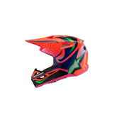 SM3 YOUTH DEEGAN HELMET ECE06 FLURO-ORANGE PURPLE FLURO-PINK (0433)