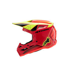SM3 Youth FRAY Helmet ECE06 Red Fluro-Yellow Black (3051)