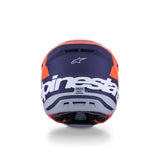 SM7 CORE HELMET ECE06 ORANGE BLUE MATT