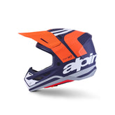 AS8301726 SM7 CORE HELMET ECE06 ORANGE BLUE MATT
