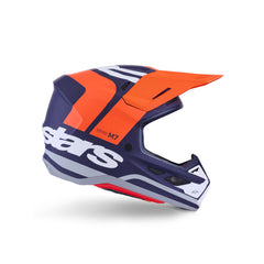 AS8301726 SM7 CORE HELMET ECE06 ORANGE BLUE MATT