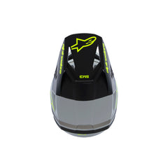SM3 Youth Radium Helmet ECE06 Grey Black Fluro-Yellow Matt (9510)