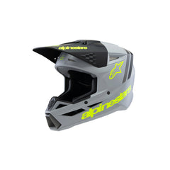 SM3 Youth Radium Helmet ECE06 Grey Black Fluro-Yellow Matt (9510)