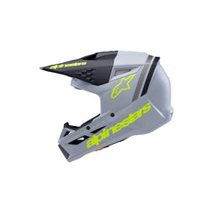 SM3 Youth Radium Helmet ECE06 Grey Black Fluro-Yellow Matt (9510)