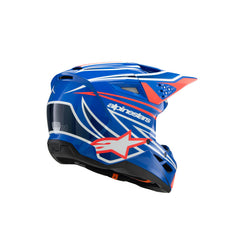 SM3 Youth WURX Helmet ECE06 Blue Red White Black Glossy (7312)