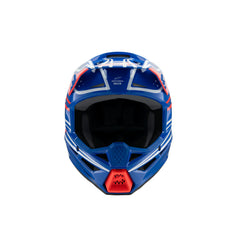 SM3 Youth WURX Helmet ECE06 Blue Red White Black Glossy (7312)