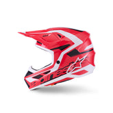 AS8302326 SM7 DEED HELMET ECE06 RED BLACK WHITE GLOSSY