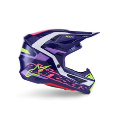 SM7 DEED Helmet ECE06 Purple Pink Glossy