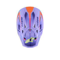 (MX26) SM10 JETT Lawrence R01 Helmet Purple Fluro-Pink Fluro-Yellow Glossy