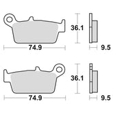 BRAKING PADS - 701 | CM44 OFFROAD SINTERED