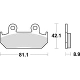 BRAKING PADS - 704 | SM1 SEMI METALLIC