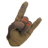 MOTO GLOVES BROWN ORANGE